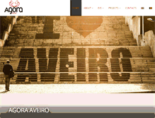 Tablet Screenshot of agoraaveiro.org